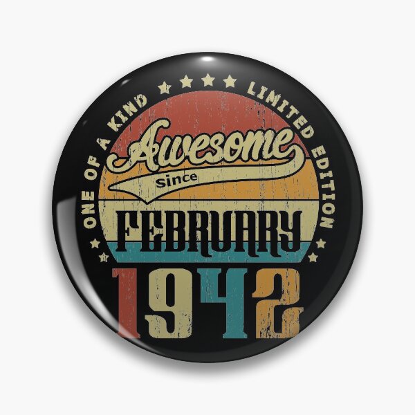 Item preview, Vintage February 1942 One Of A Kind Awesome Since February 1942 79th Birthday Gift 79 Years Old designed and sold by Takatv.