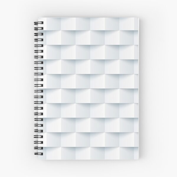 Item preview, White 3D squares pattern designed and sold by smARTwork.
