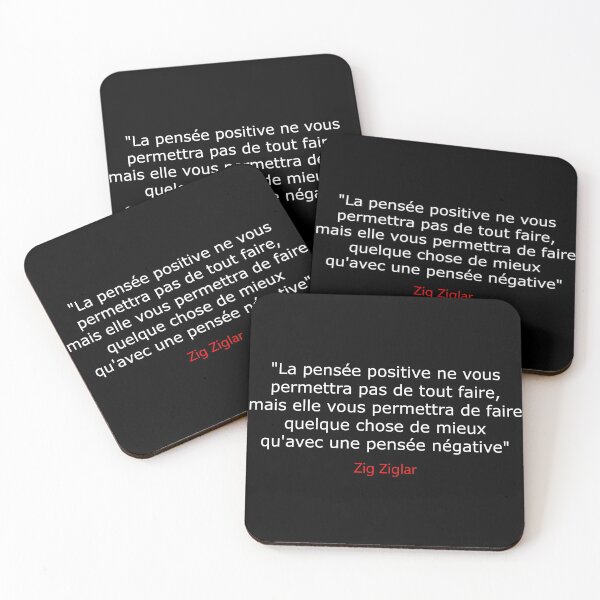 Item preview, La pensée positive ne vous permettra pas de tout faire, mais elle vous permettra de faire quelque chose de mieux qu'avec une pensée négative - Zig Ziglar designed and sold by 3coma14.