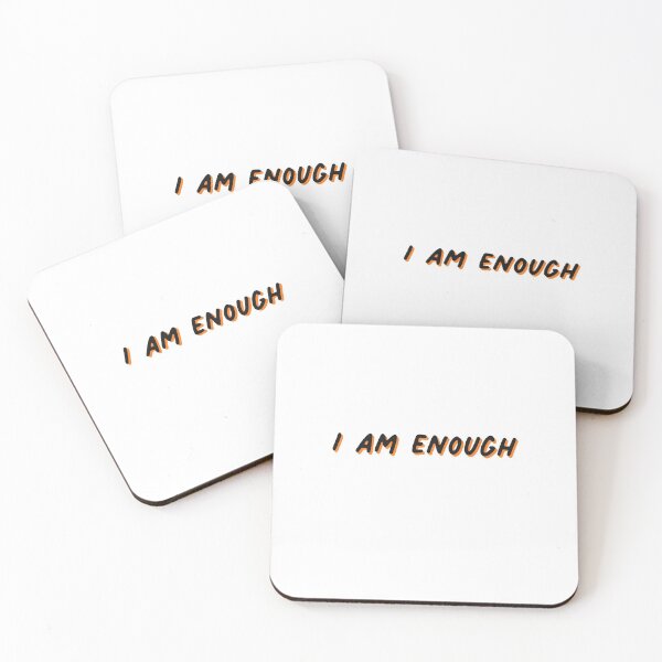 Item preview, I Am Enough Motivate Retro Orange designed and sold by thefrshmachine.