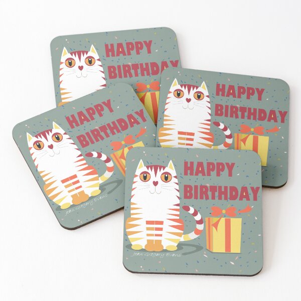 Item preview, CAT HUMS HAPPY BIRTHDAY designed and sold by Jean Gregory Evans.
