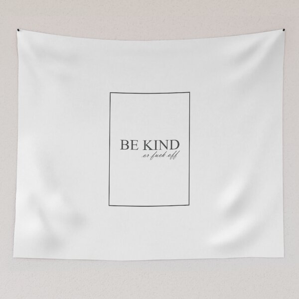 Item preview, Be Kind Or Fuck Off 537 Watercolor Map Yoga Quote designed and sold by vividpixelusa.