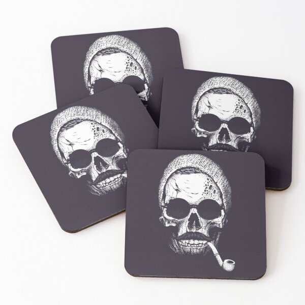 Item preview, Stache de pipa Hipster Skully Lennon designed and sold by TommyTsunami.