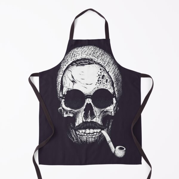 Item preview, Stache de pipa Hipster Skully Lennon designed and sold by TommyTsunami.