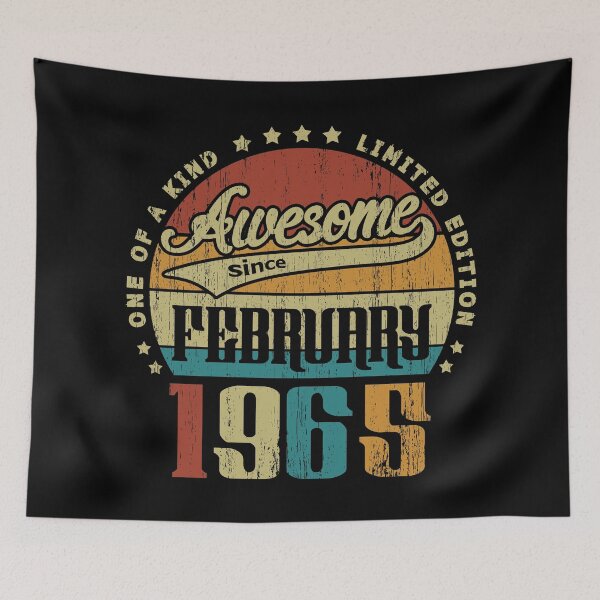 Item preview, Vintage February 1965 One Of A Kind Awesome Since February 1965 56th Birthday Gift 56 Years Old designed and sold by Takatv.