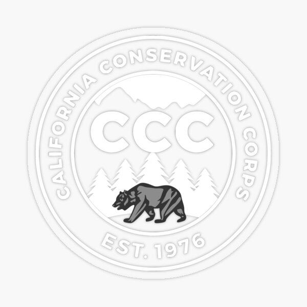 CCC -- California Conservation Corps Transparent Sticker