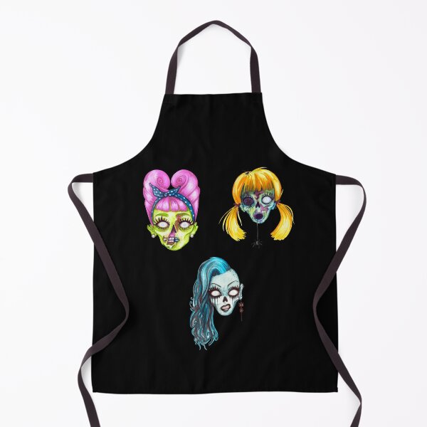 Item preview, Watercolor Zombie Girls Halloween Horror designed and sold by TheButtonCrew.