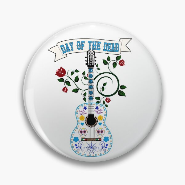 Item preview, Mexican Sugar Skull Guitar Day of the Dead for Men T-shirt designed and sold by Optimus-Designs.