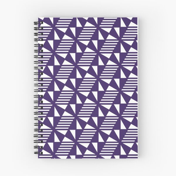 Item preview, Patrón de triángulos, líneas y cubos: morado designed and sold by RoguePatterns.