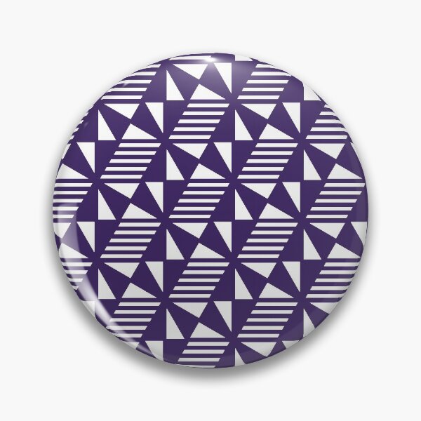 Item preview, Triangles Lines & Cubes Pattern – Purple designed and sold by RoguePatterns.