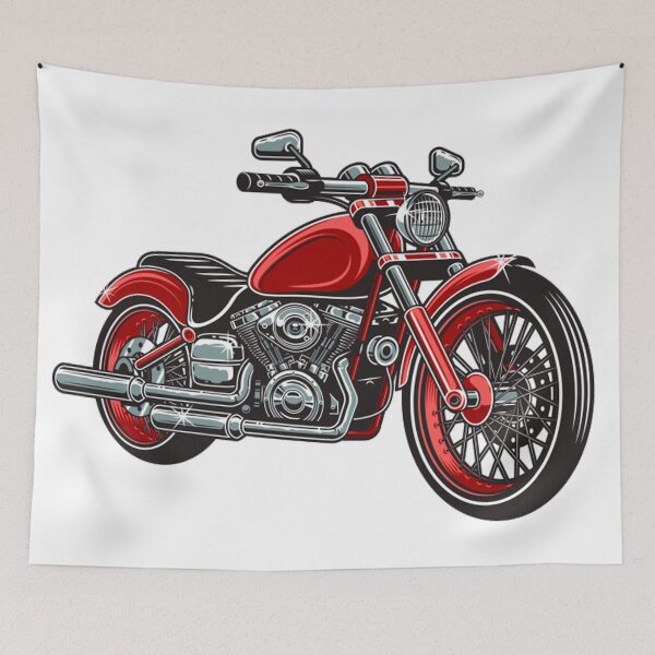 Item preview, Motocycle red designed and sold by OnIlustraciones.
