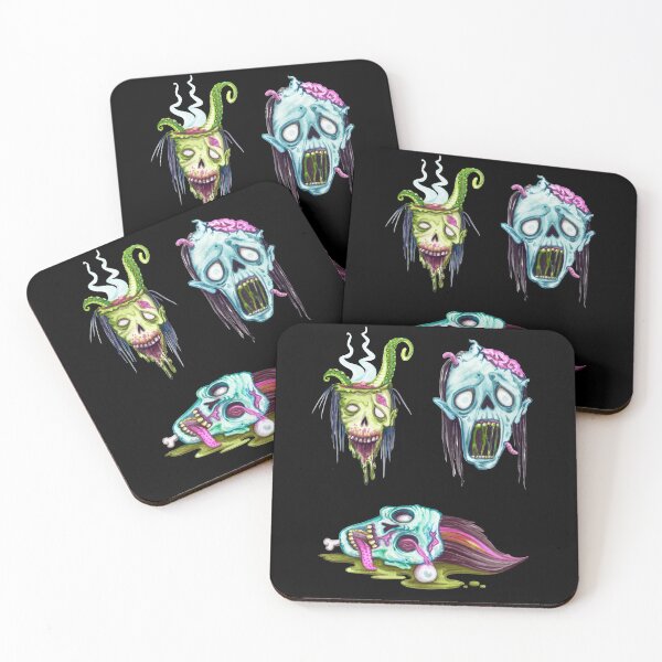 Item preview, Watercolor Zombie Guys Halloween Horror designed and sold by TheButtonCrew.