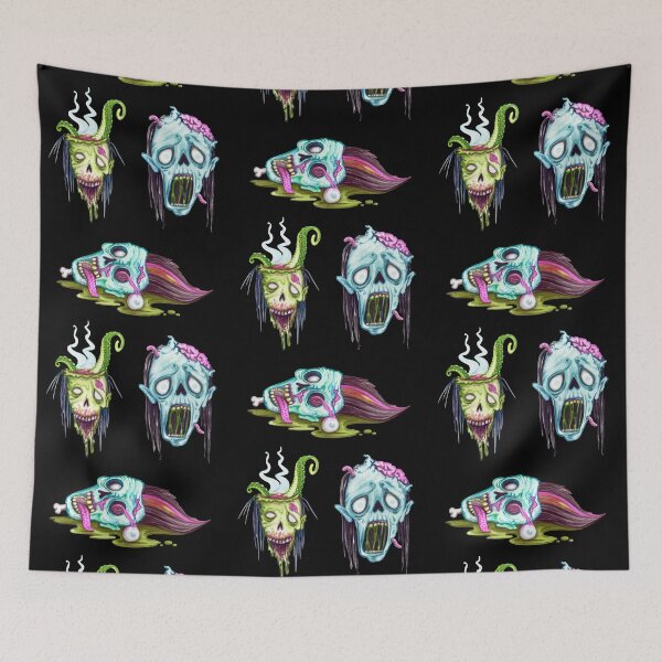 Item preview, Watercolor Zombie Guys Halloween Horror designed and sold by TheButtonCrew.