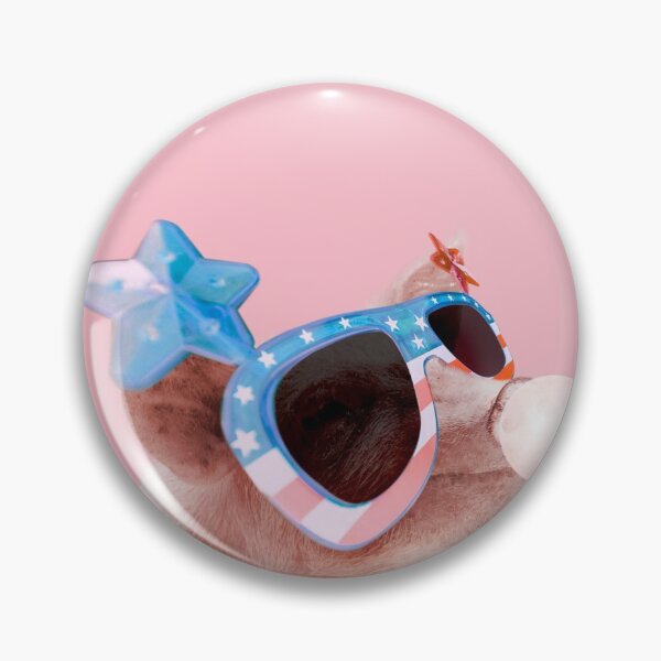 Artikelvorschau, Kaugummi Schweinchen mit Sonnenbrille in Pink entworfen und verkauft von ESCAPZ.
