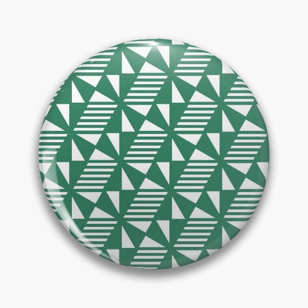Item preview, Patrón de triángulos, líneas y cubos - Verde designed and sold by RoguePatterns.