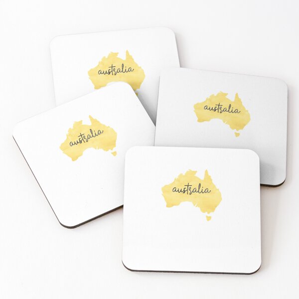 Item preview, Australia Map Yellow Travel designed and sold by thefrshmachine.