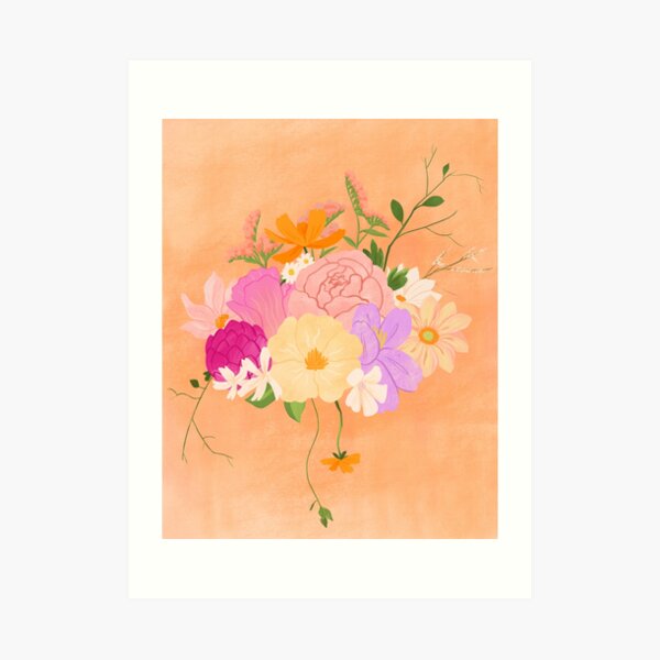 Boho Bouquet Art Print