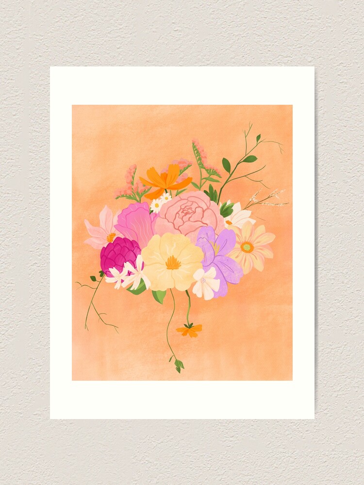 Alternate view of Boho Bouquet Art Print