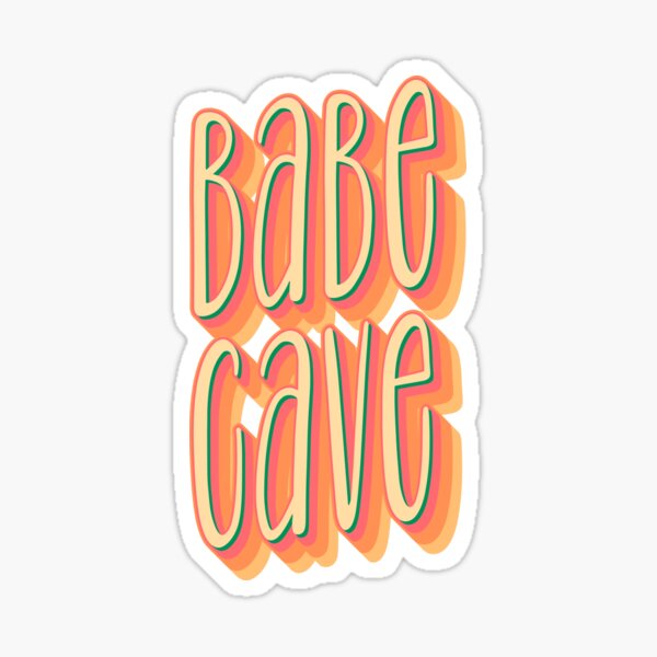 Babe Cave Sticker By Enriquepma Redbubble 6181