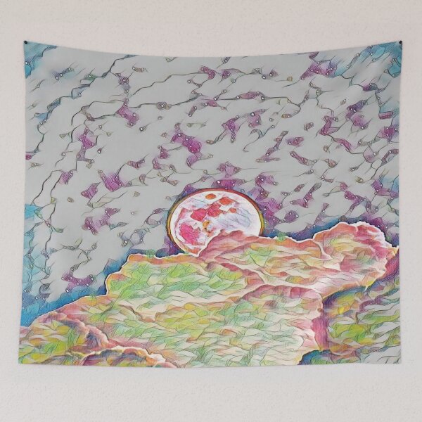 Item preview, Moon Cloud Lamp — Celestial Moon Night Light designed and sold by Galathi Designs.