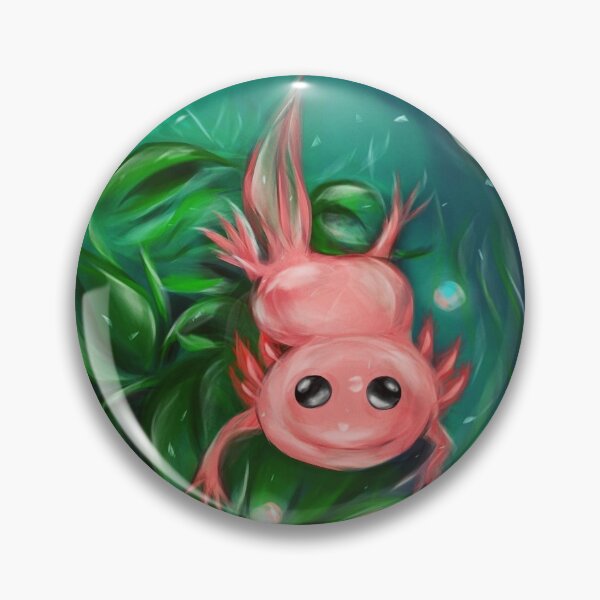 Item preview, Critically Endangered Axolotl designed and sold by Illustration Caitlyn.