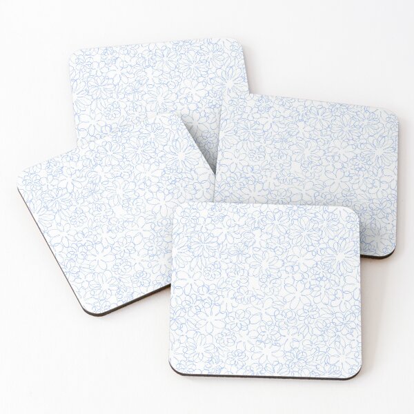 Item preview, Flowers blue  designed and sold by Ksenia Chromis.