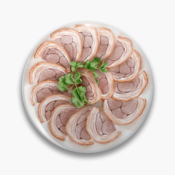 Item preview, Watercolor Illustration of Chinese Cuisine - Sliced boiled pig trotter | 白切猪手 designed and sold by iswenyi.