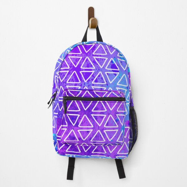 Item preview, purple blue triangles designed and sold by Spadefish Art.