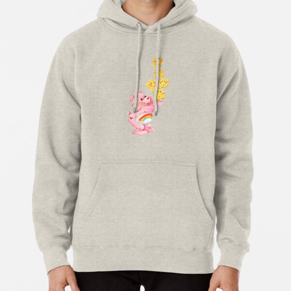 CARE CLASSIC BEARS pink rainbow bear 90S 80S RAINBOW Y2K 2000S nostalgia print Pullover Hoodie
