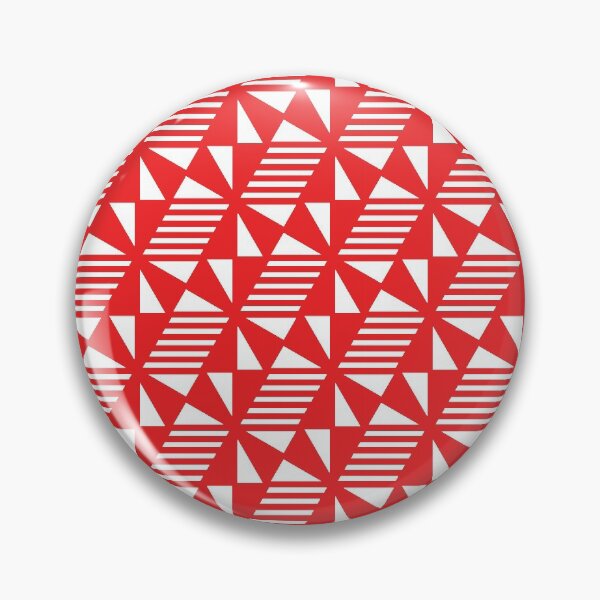 Item preview, Triangles Lines & Cubes Pattern – Red designed and sold by RoguePatterns.