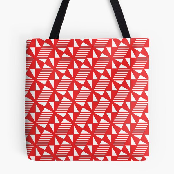 Item preview, Patrón de triángulos, líneas y cubos - Rojo designed and sold by RoguePatterns.