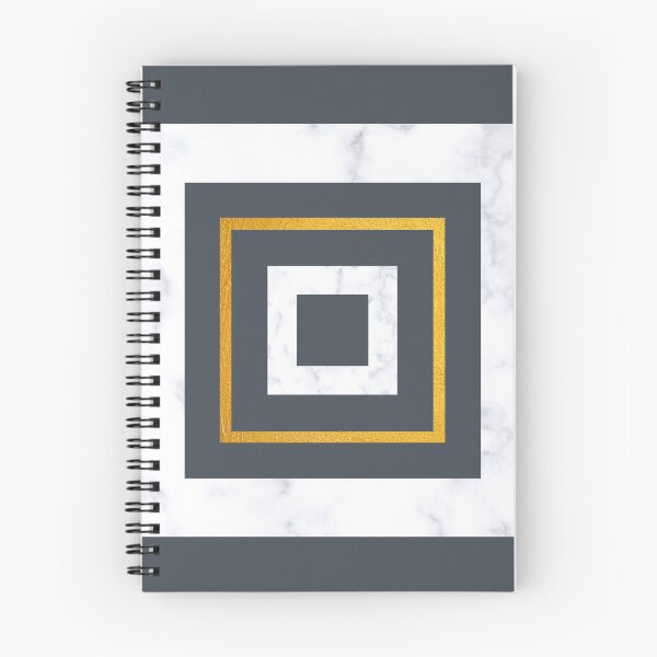 Item preview, Charcoal marble and gold squares designed and sold by Silver-bee.