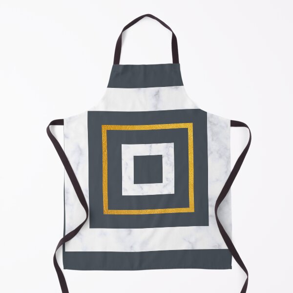 Item preview, Charcoal marble and gold squares designed and sold by Silver-bee.