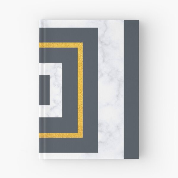 Item preview, Charcoal marble and gold squares designed and sold by Silver-bee.