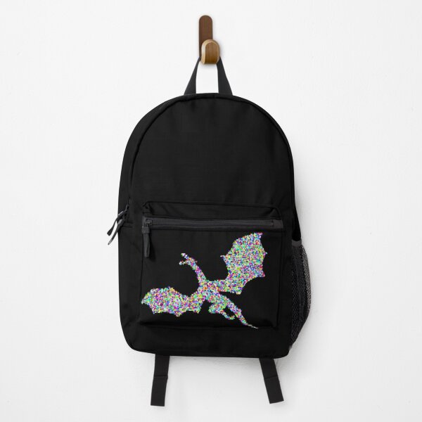 Item preview, Dragon Pixelated triangles flying dragon designed and sold by Handstand365.