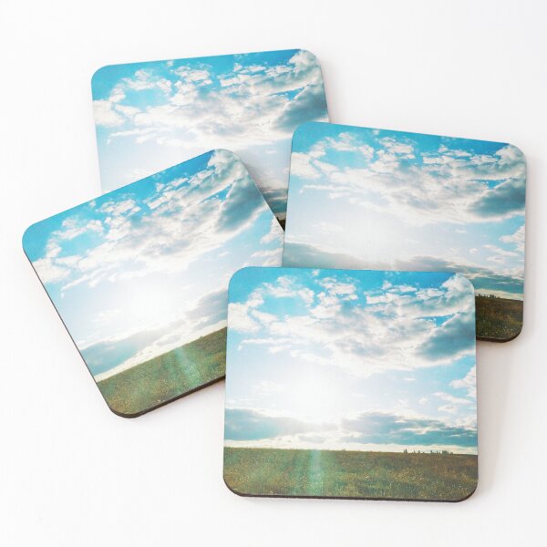 Item preview, Sun brightly shining in the sky and pouring the fild with its beams designed and sold by helenkaiy.