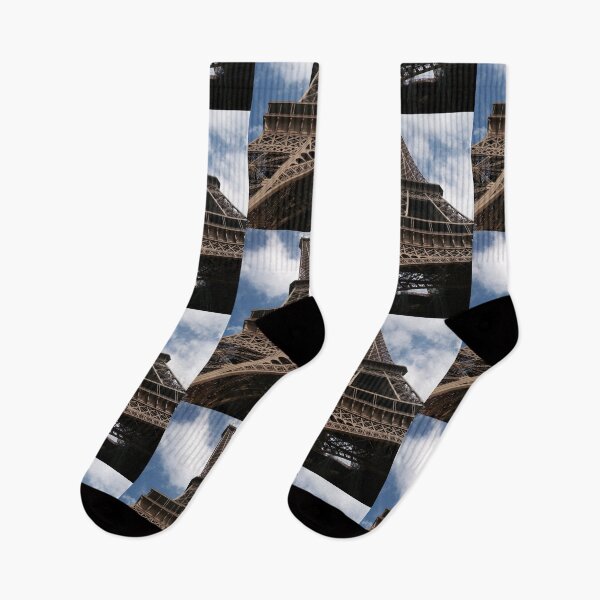Item preview, Paris Brown and Blue - Looking Up The Eiffel Tower's Skirt designed and sold by Talia Felix.