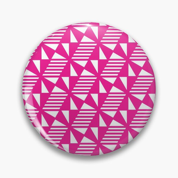Item preview, Triangles Lines & Cubes Pattern – Fuchsia designed and sold by RoguePatterns.