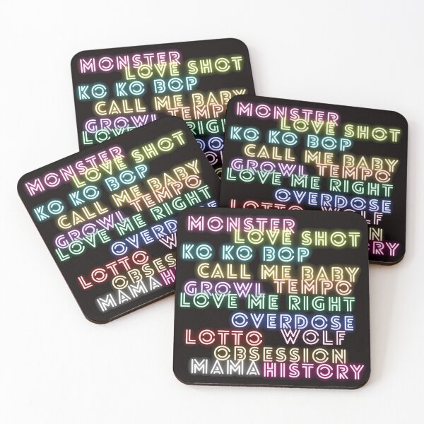 Item preview, exo title love shot, monster, growl, overdose, call me baby designed and sold by arorar.