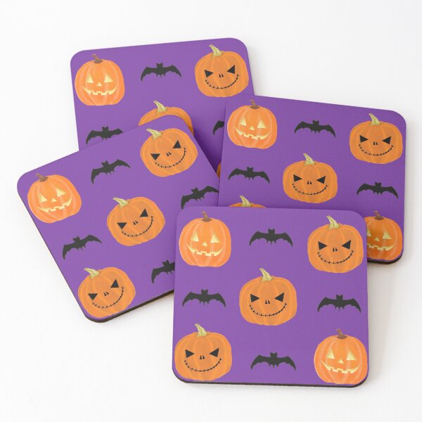 Item preview, Halloween Pattern, Jack O Lantern, Pumpkin, Bat designed and sold by Happy Life Graphics.