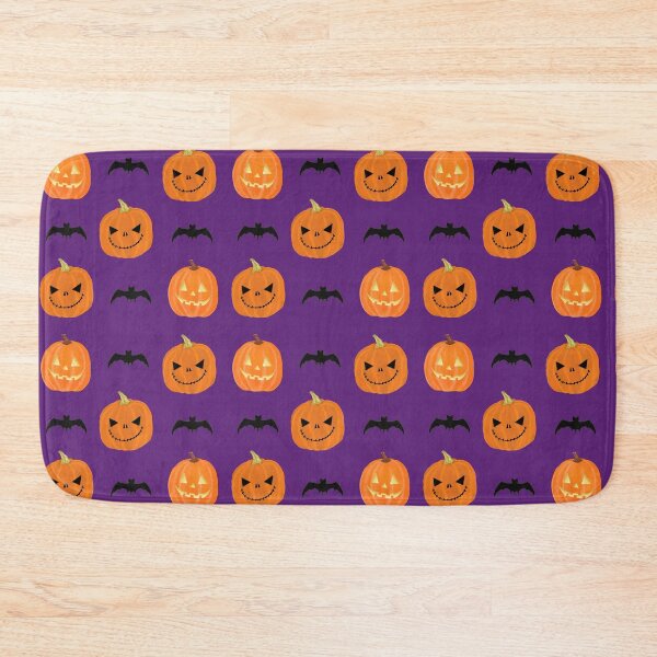 Item preview, Halloween Pattern, Jack O Lantern, Pumpkin, Bat designed and sold by Happy Life Graphics.