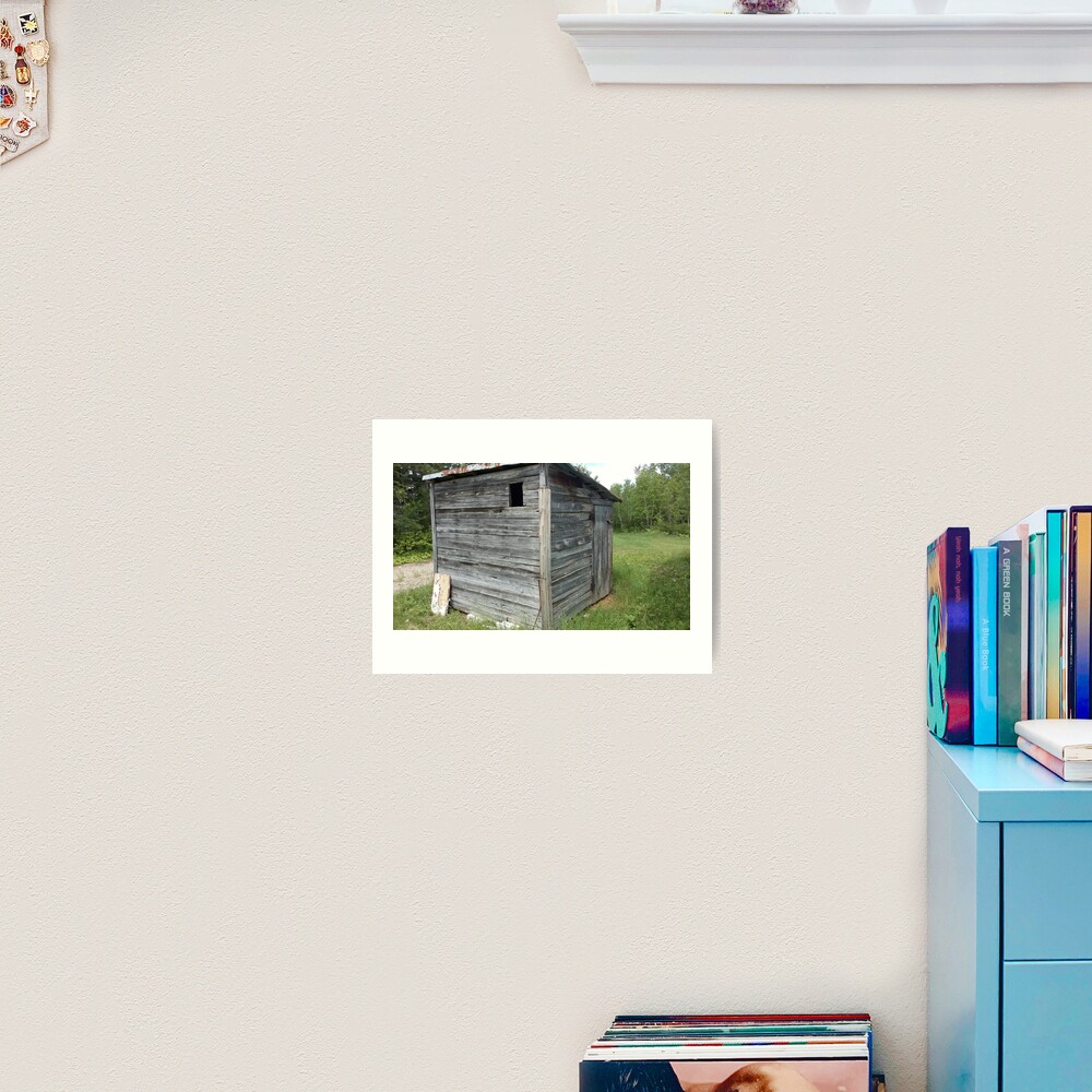 Rusty wood shed Art Print
