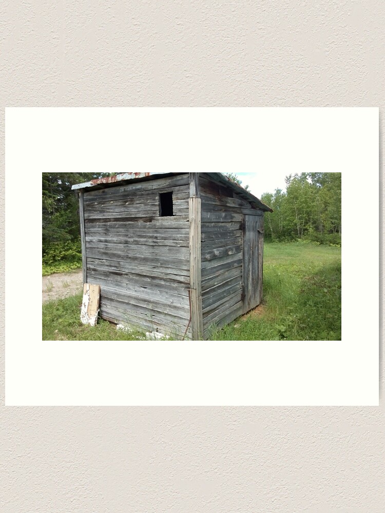 Alternate view of Rusty wood shed Art Print