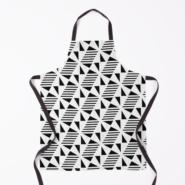 Item preview, Triangles Lines & Cubes Pattern – White designed and sold by RoguePatterns.
