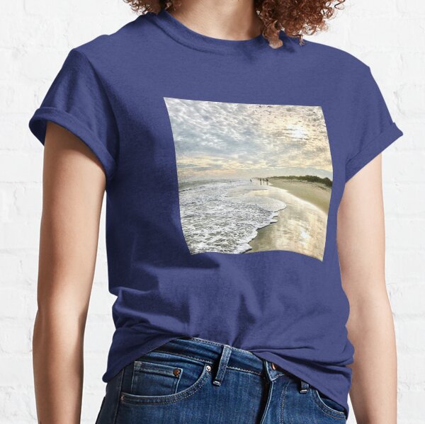 Ocean and Cloud Reflections on the Beach Classic T-Shirt