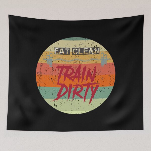 Item preview, Eat Clean Train Dirty - Crossfit  Jerk t Beast designed and sold by Desiznn.