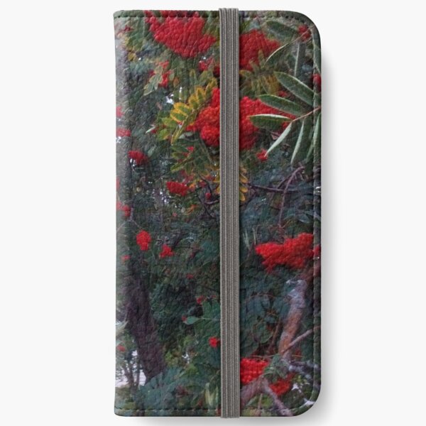 Flora and red fruits iPhone Wallet