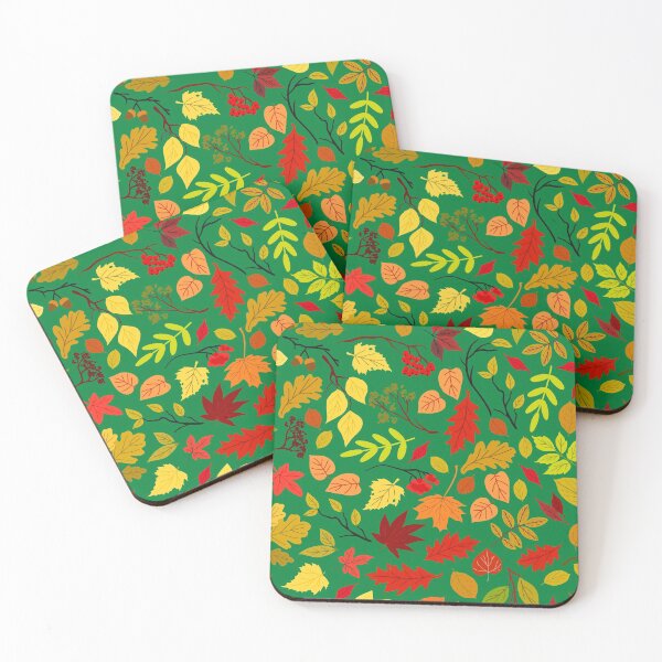 Item preview, Colorful Autumn Pattern- Leaves, Berries, Branches, Acorns designed and sold by linime1984.