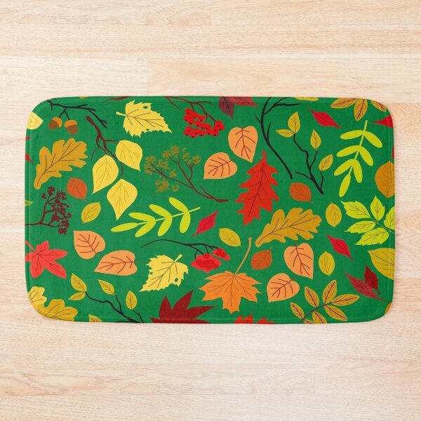 Item preview, Colorful Autumn Pattern- Leaves, Berries, Branches, Acorns designed and sold by linime1984.