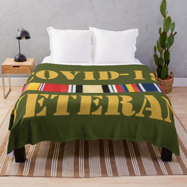 Item preview, Covid-19 Veteran - Iraq Afghanistan Ribbons Design - Army Green designed and sold by johnta17.